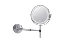 TUSHENGTU LED Rechargeable Makeup Vanity Mirror with Lights 8" Wall-Mounted or Handheld Bathroom Shaving Mirror 10X Magnification , also suitable as a Desktop Mirror.