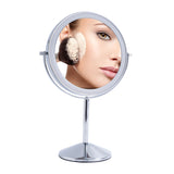 TUSHENGTU 8" Vanity Makeup Mirror with Lights 8" 10X Magnification Desk Mirror,LED Rechargeable (710C)